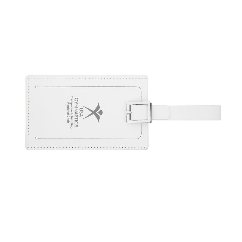 Traveler Bond Leather Luggage Tag - White