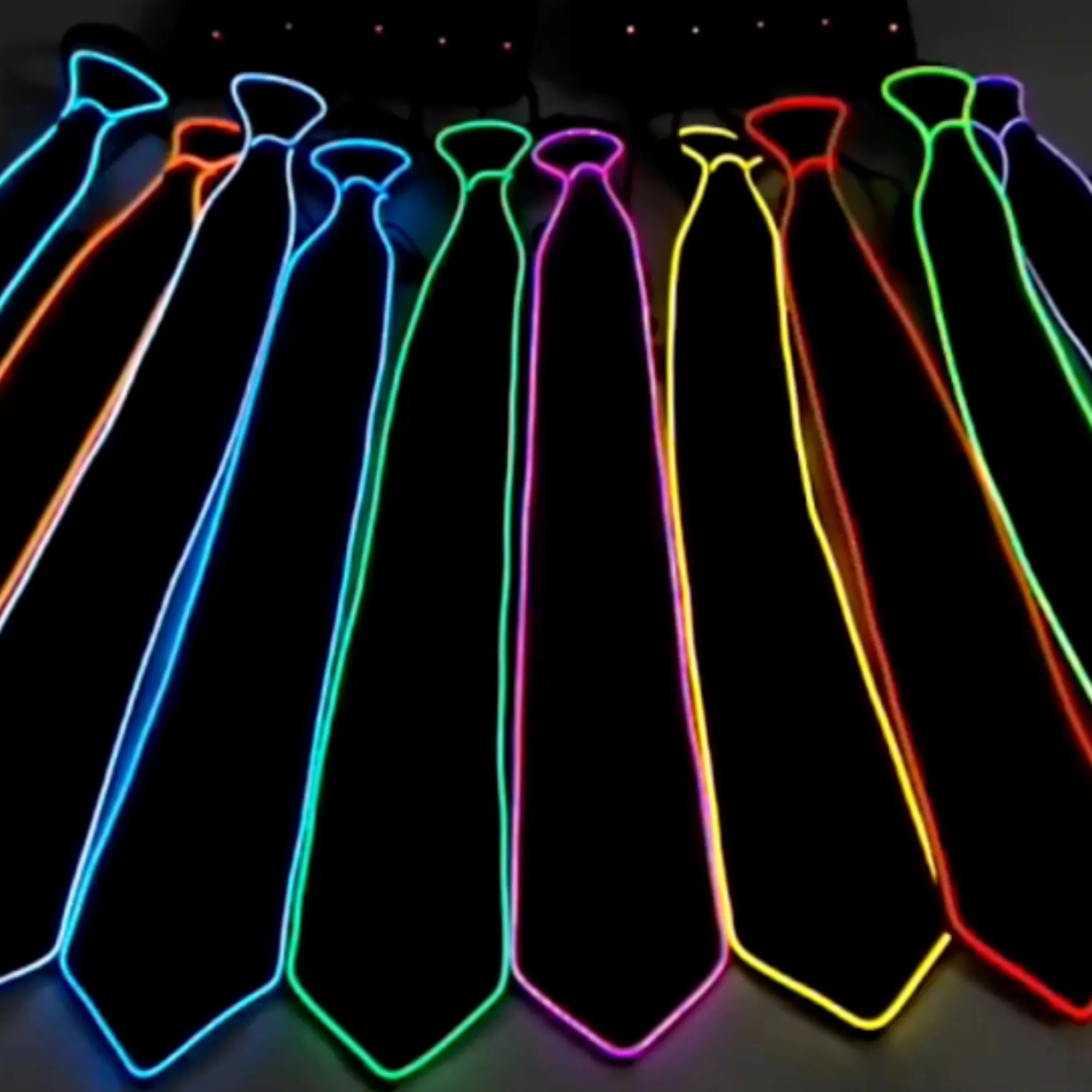 LED Light-Up Fashion Tie -Party Event Promo Essential 4