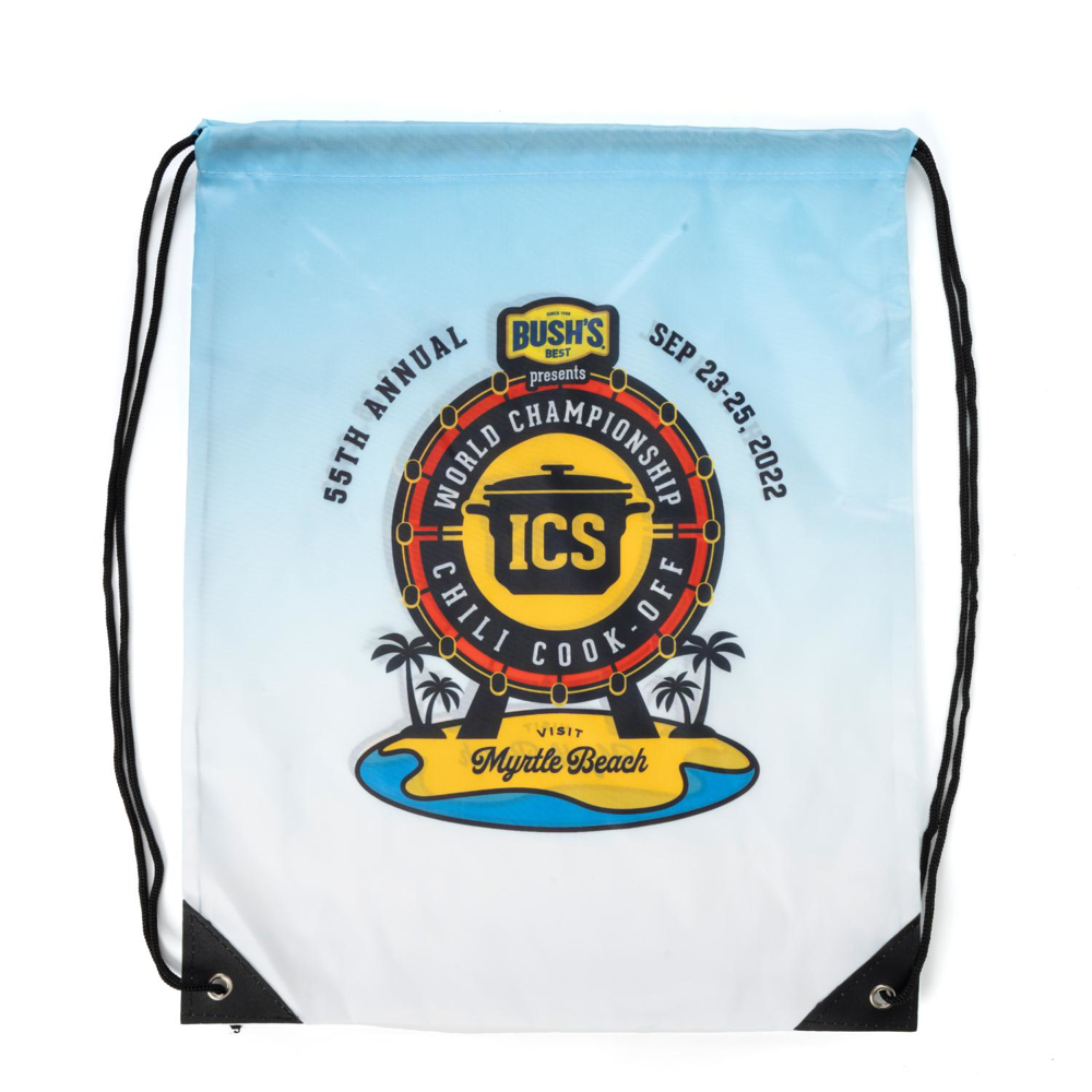 Rock'it 3-Day Premium 210D Sublimated Drawstring Cinch Up Backpack (15" x 18")