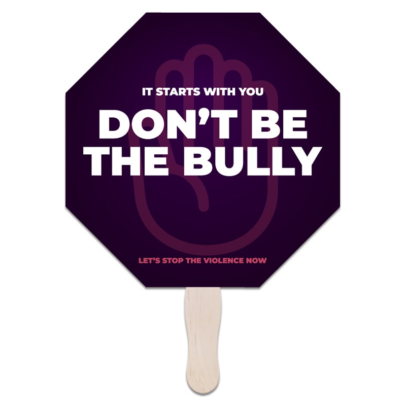 Stop Sign Hand Fans 4