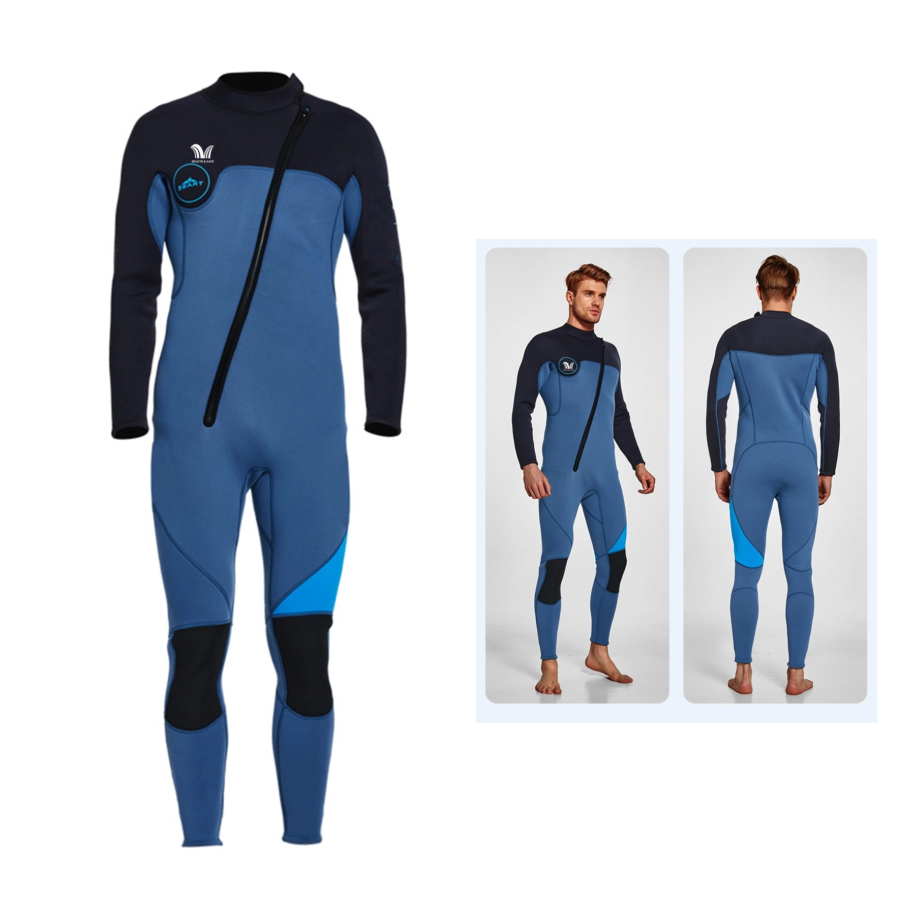 Wetsuit Men 3Mm Neoprene Full Body Diving Suits Long Sleeve 3
