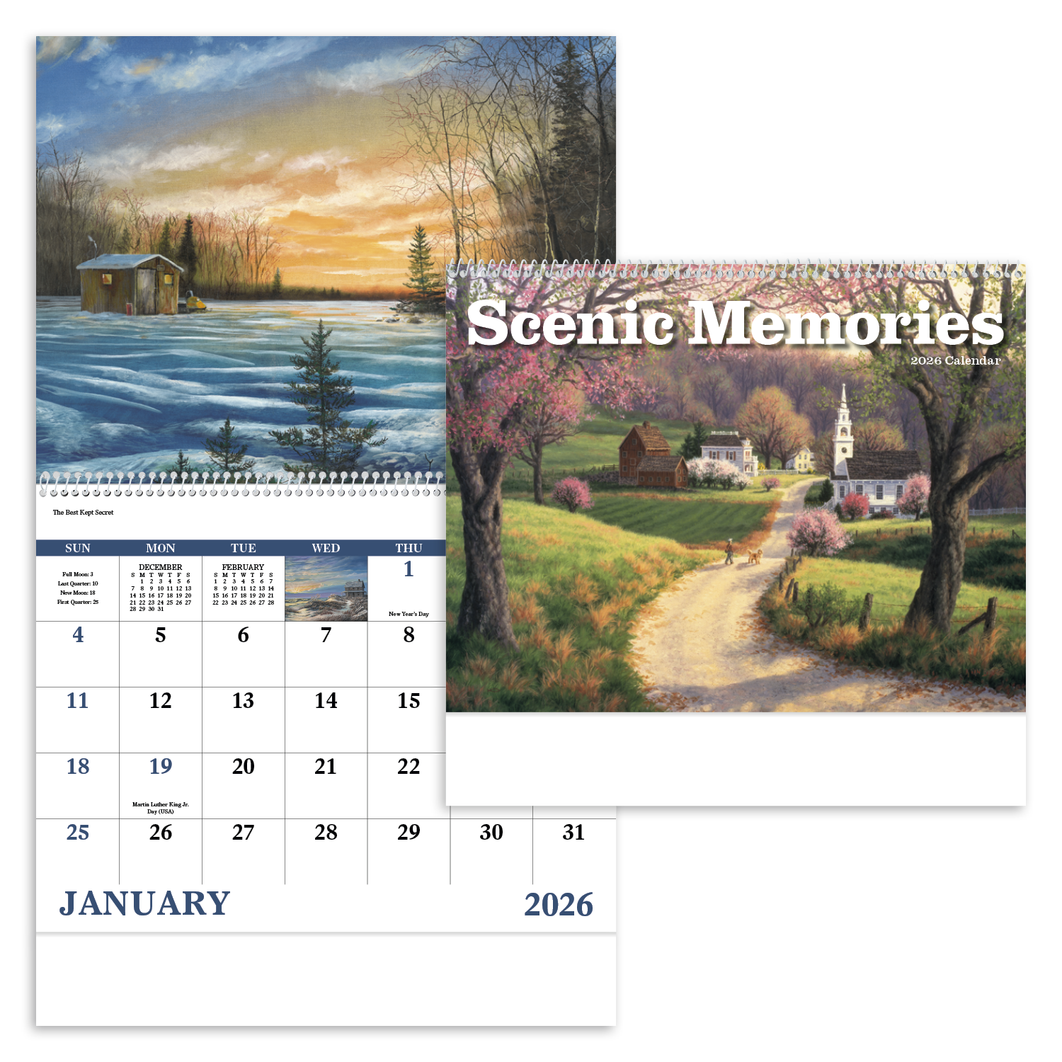 Good Value™ Scenic Memories - Spiral Calendar 8