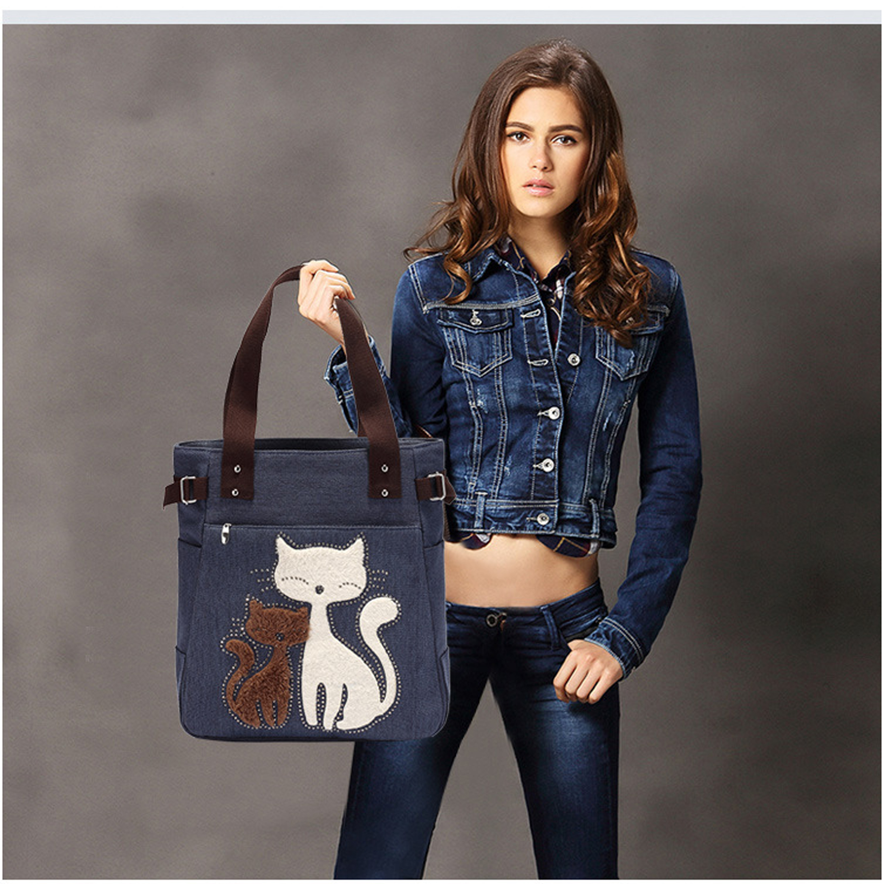 Women's Large Canvas Tote Bag 6