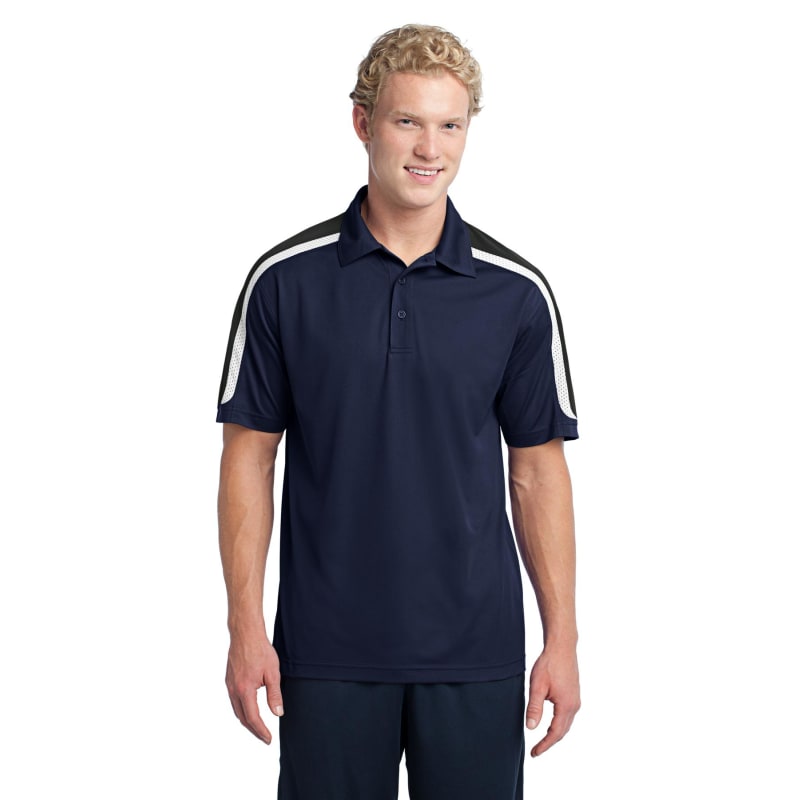 Sport-Tek Tricolor Shoulder Micropique Sport-Wick Polo. 8