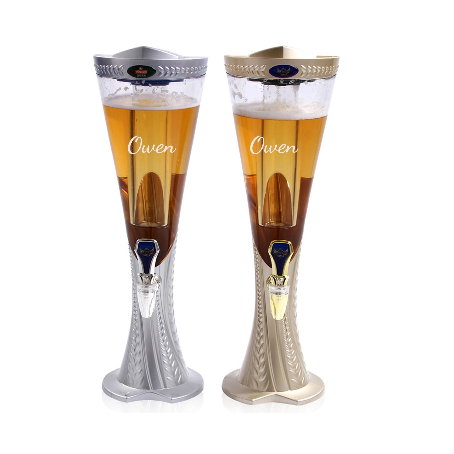 3L Beer Tower Drink Dispenser w/ Led Lights 2