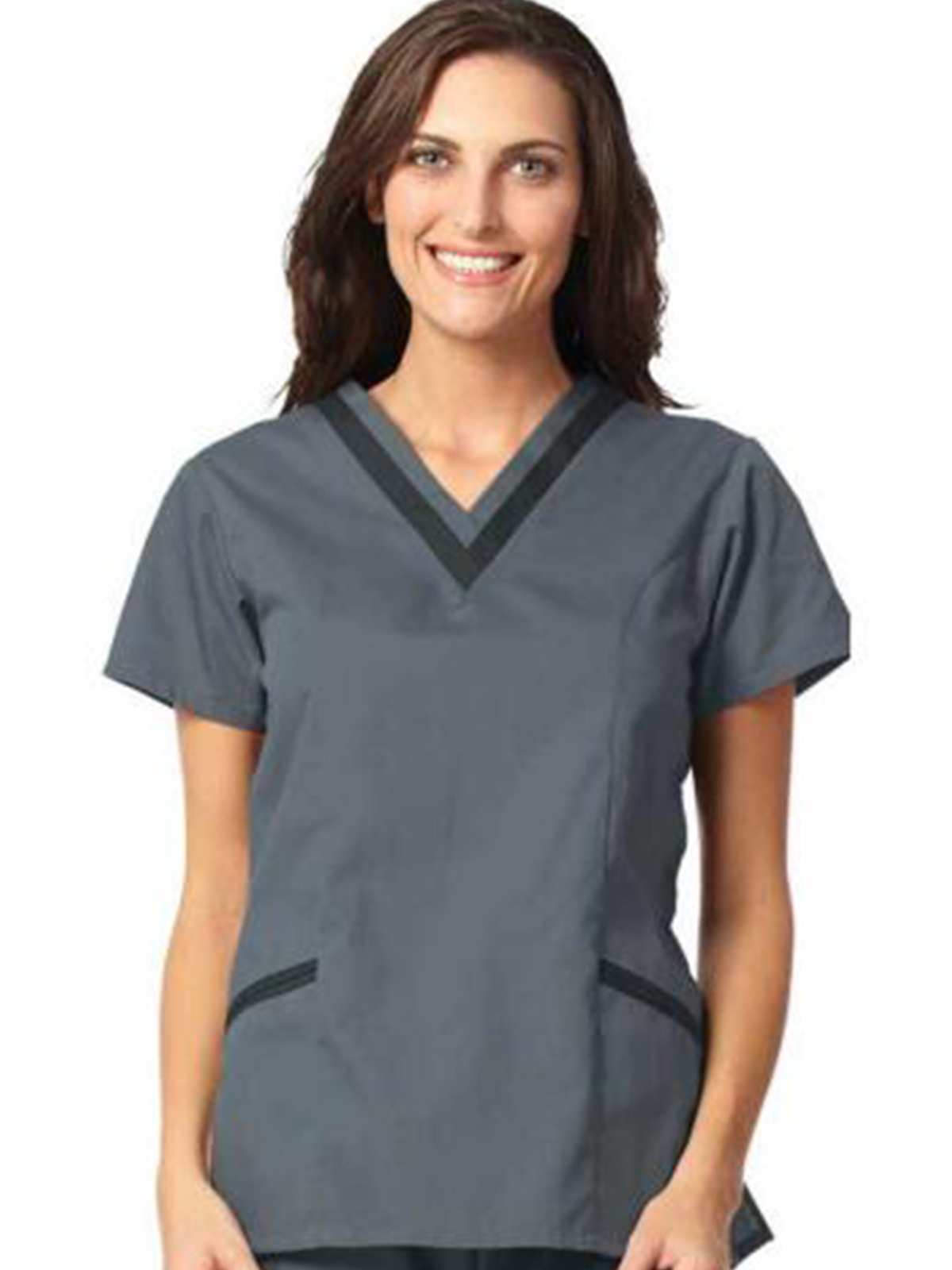 Fashion Seal - Fashion Poplin - Womens Double V-Neck Tunic