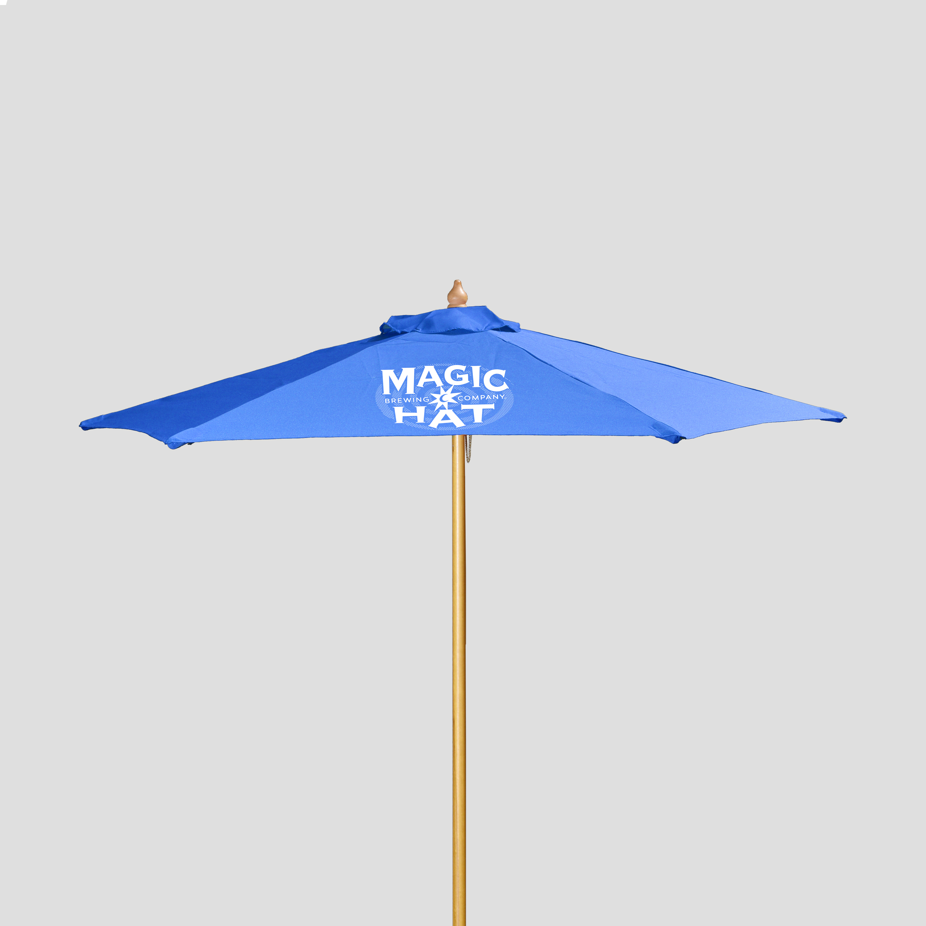 7' Wood Market Umbrella