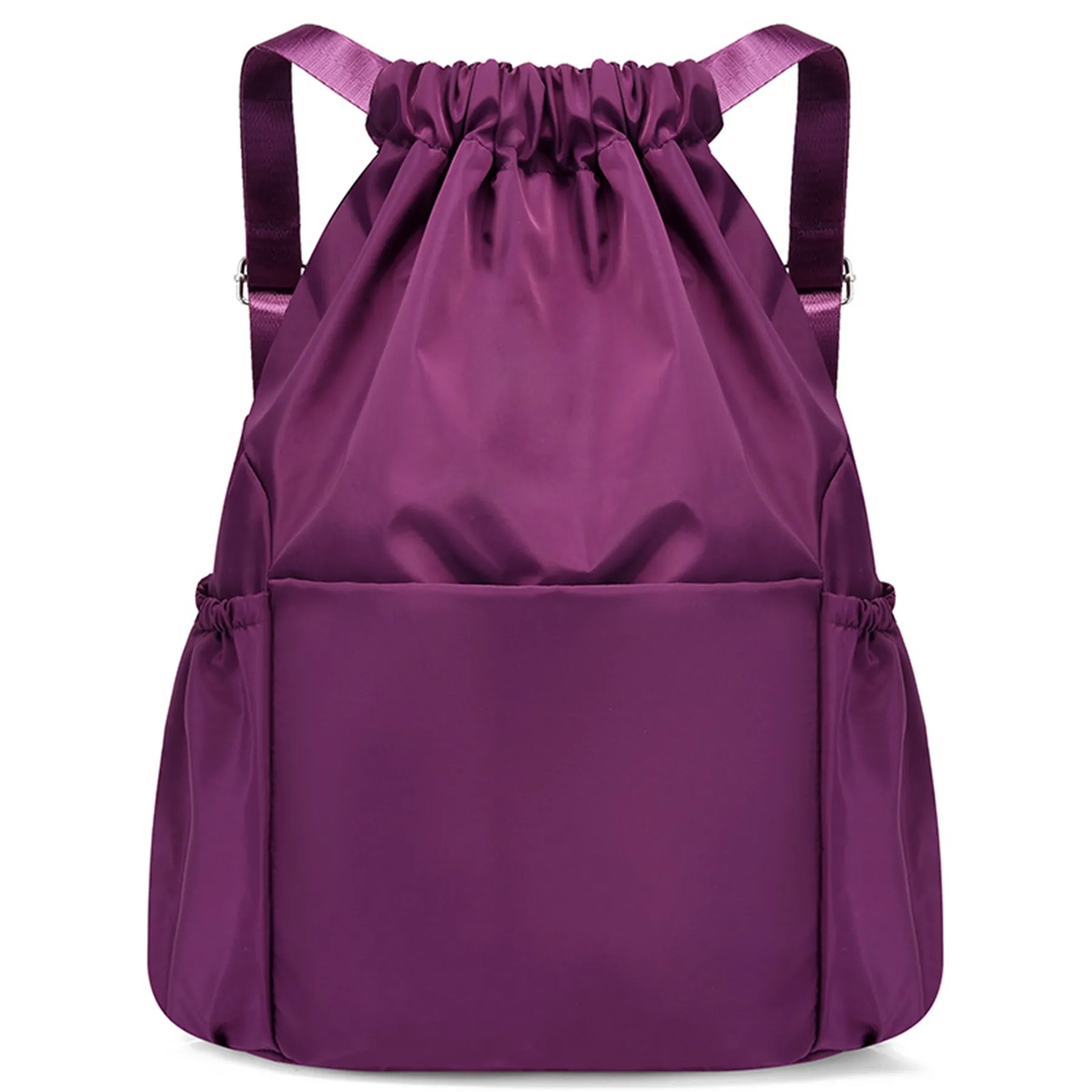 Waterproof Basketball Drawstring Backpack with Mesh Pocket 4