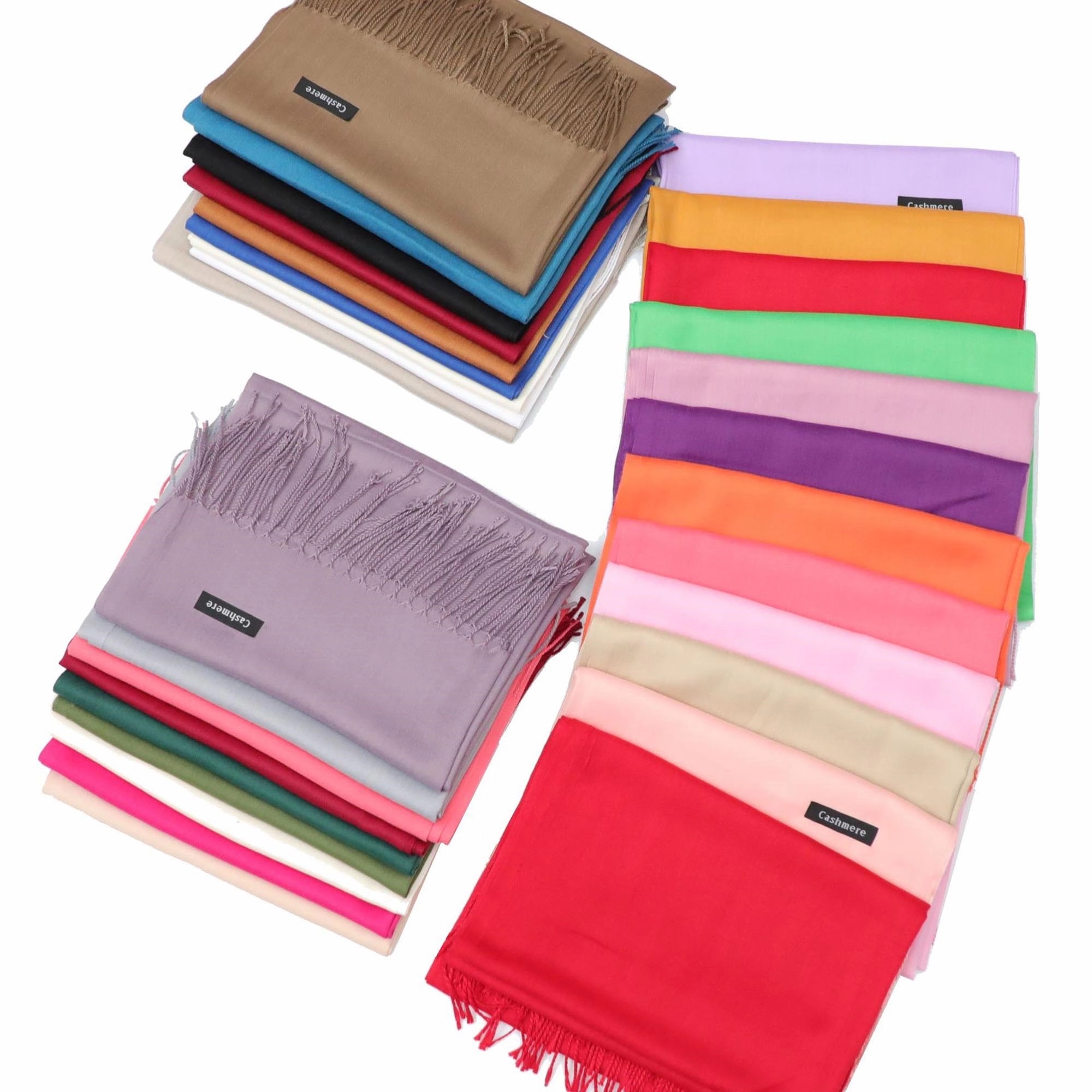 Embroidery Pashmina Shawl Wrap Cashmere Feel Scarf MOQ 50pc 9