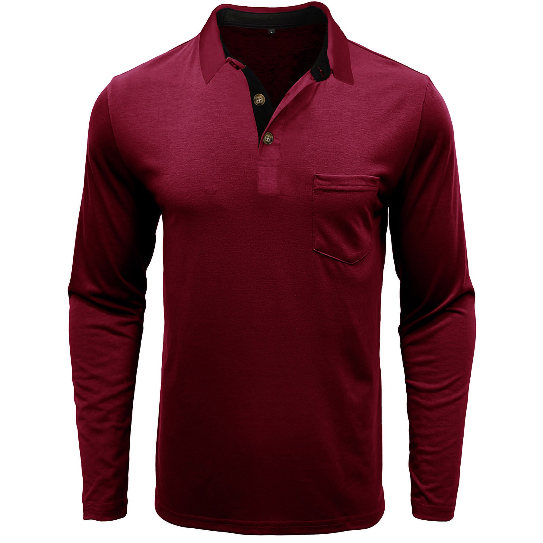 Men's Long Sleeve Polo Shirt 8