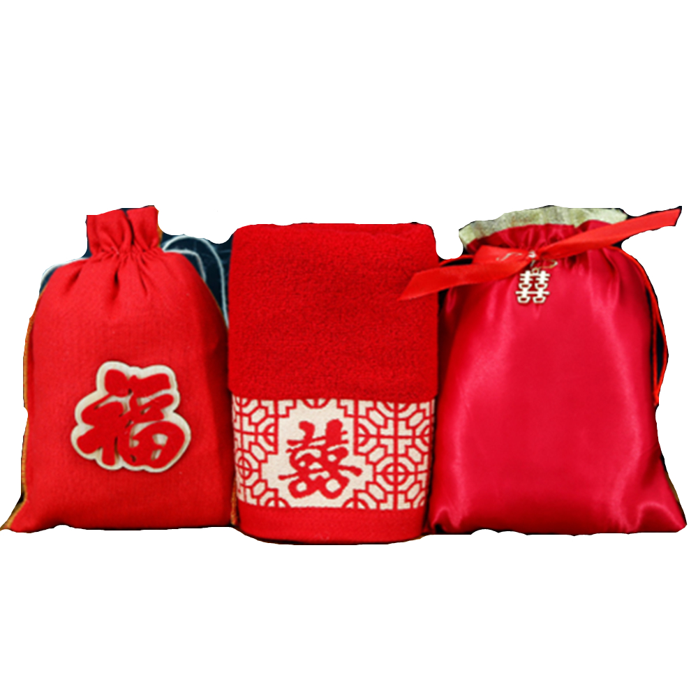 Wedding Theme Red Hand Towel 3