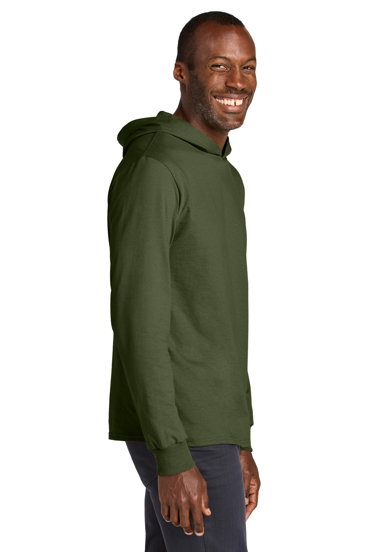 Jerzees Classics Unisex Cotton Long Sleeve Hooded T-Shirt 363LH 20