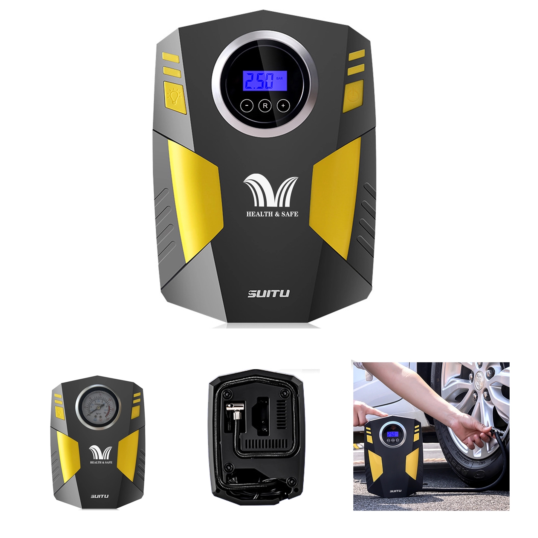 Tire Inflator Portable Air Compressor Electric Car Cigarette 1