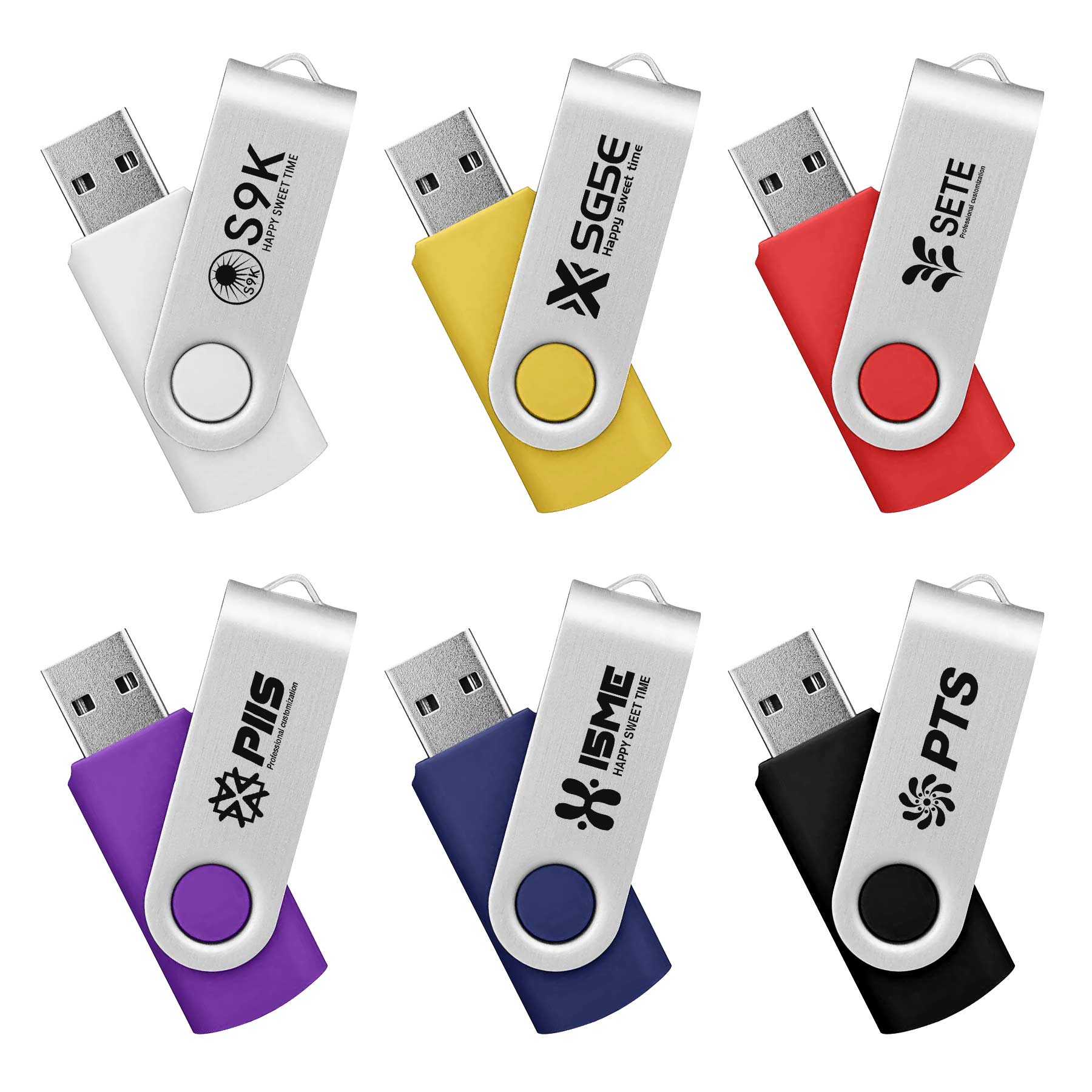 8GB Plastic Swivel USB Drive 1