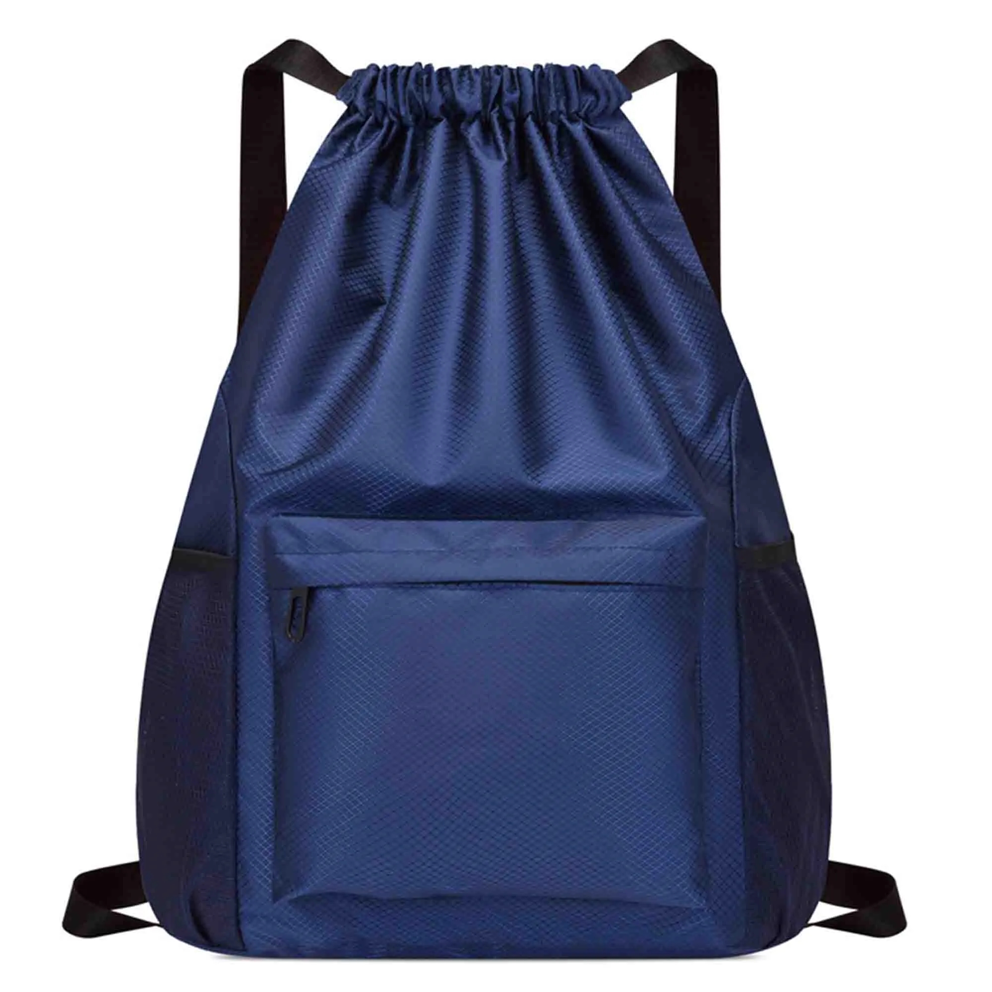 Waterproof Drawstring Backpack With Front Zipper Pocket 11