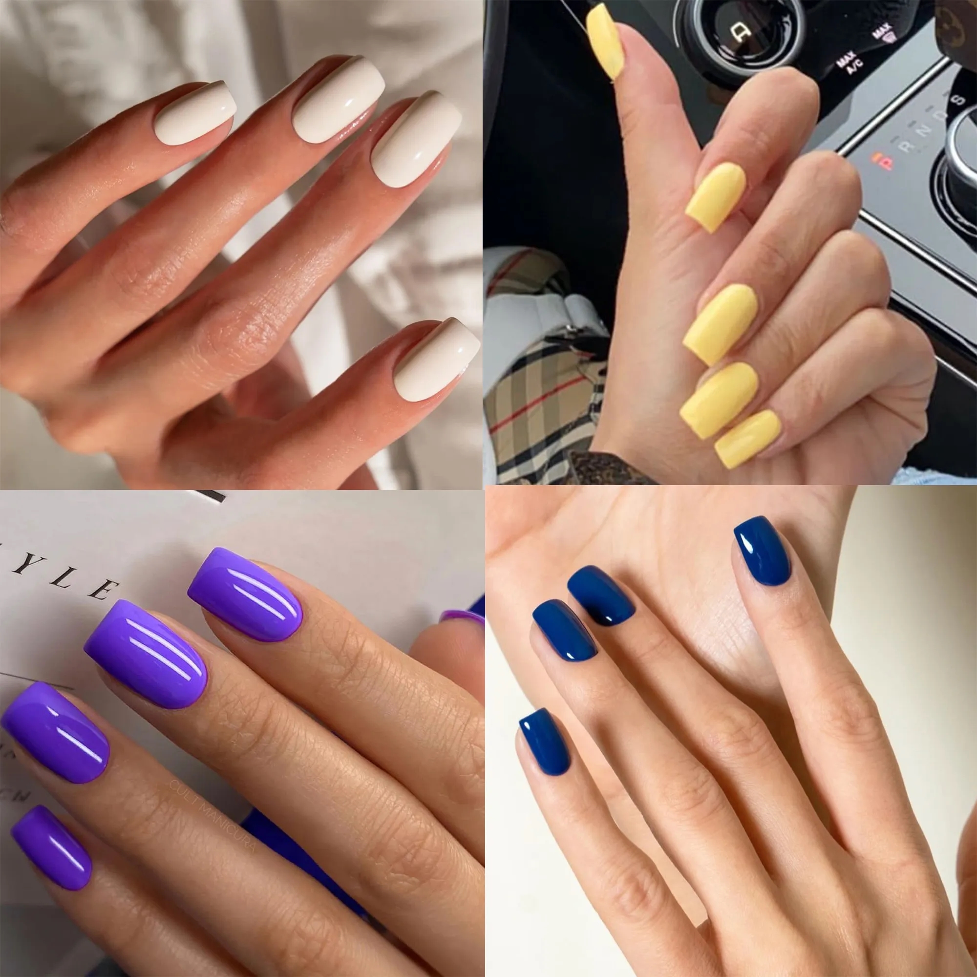 Solid Color Glossy Artificial Fake Nail MOQ50 7