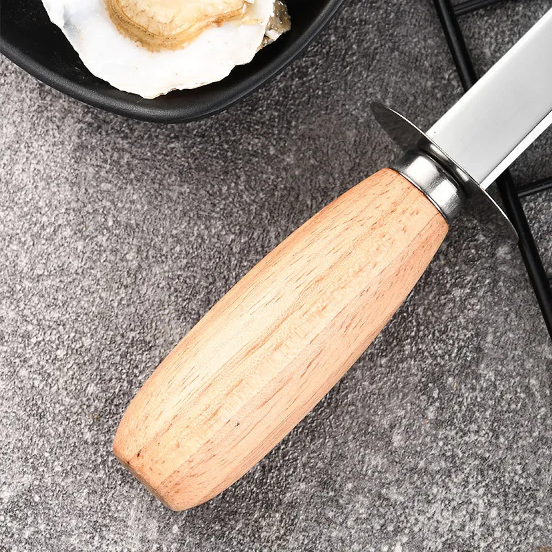 Wooden Handle Oyster Shucking Knife 4