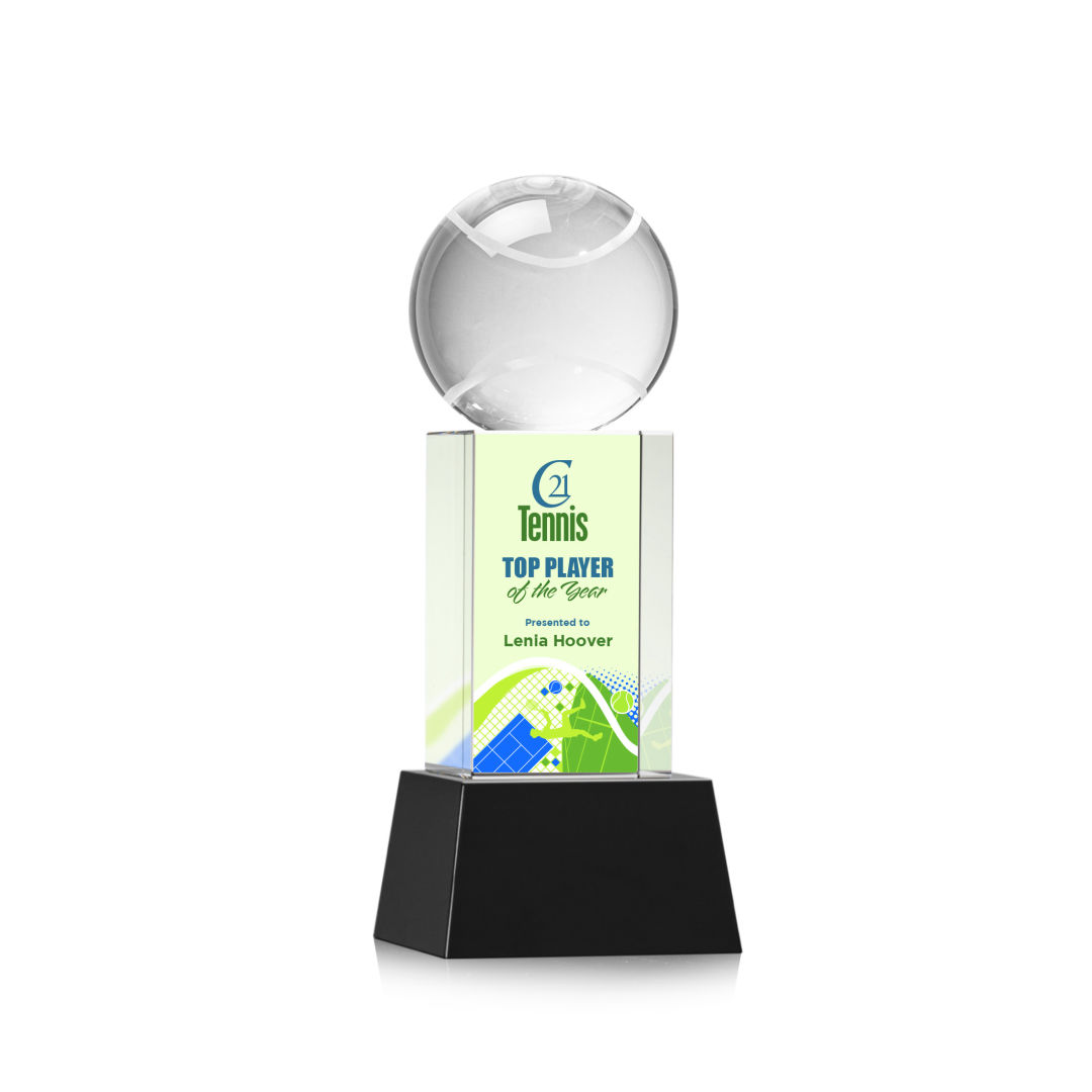 Tennis Ball VividPrint™ Award on Belcroft - Black 8