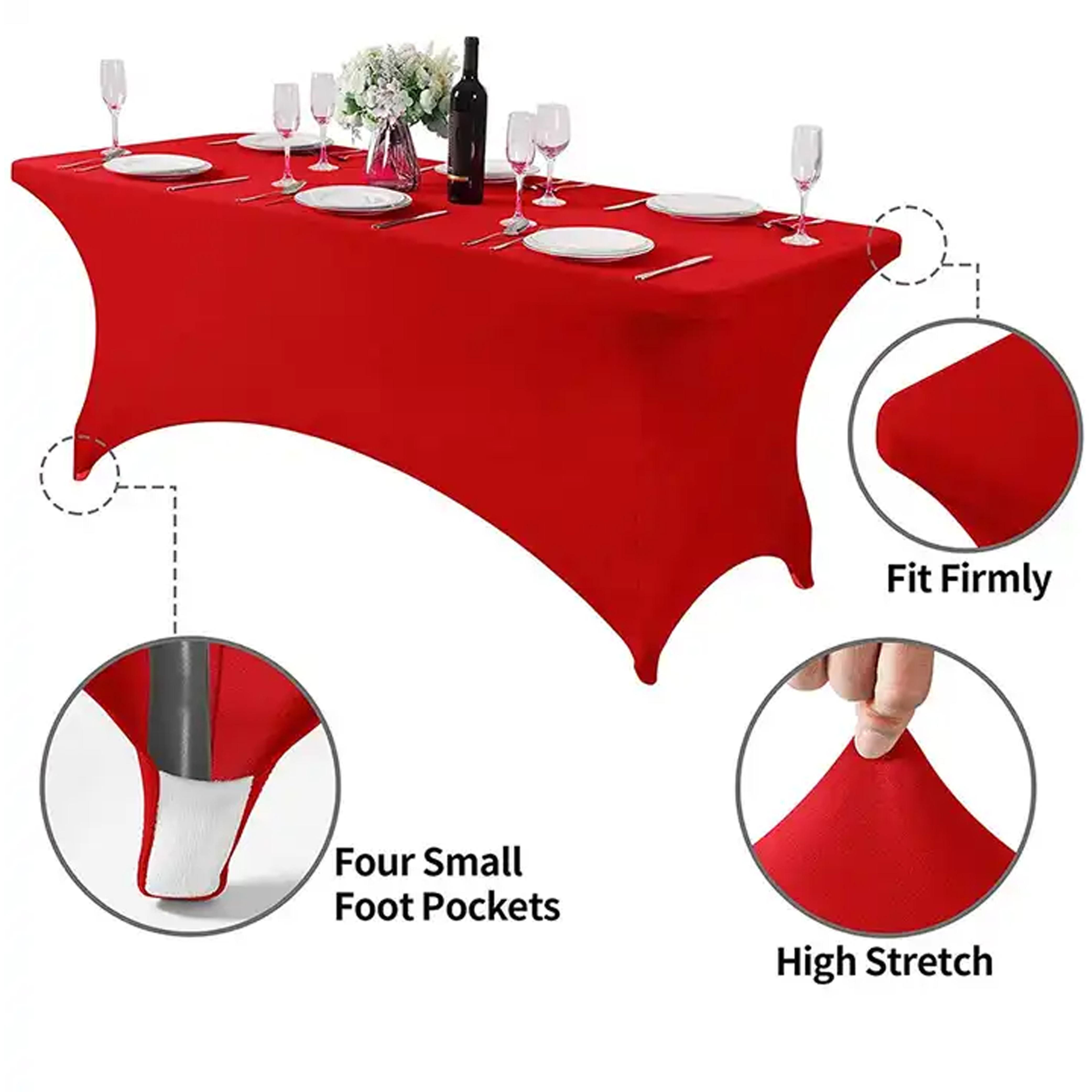 StretchFit 6' Fitted Digital Print Table Cover 21
