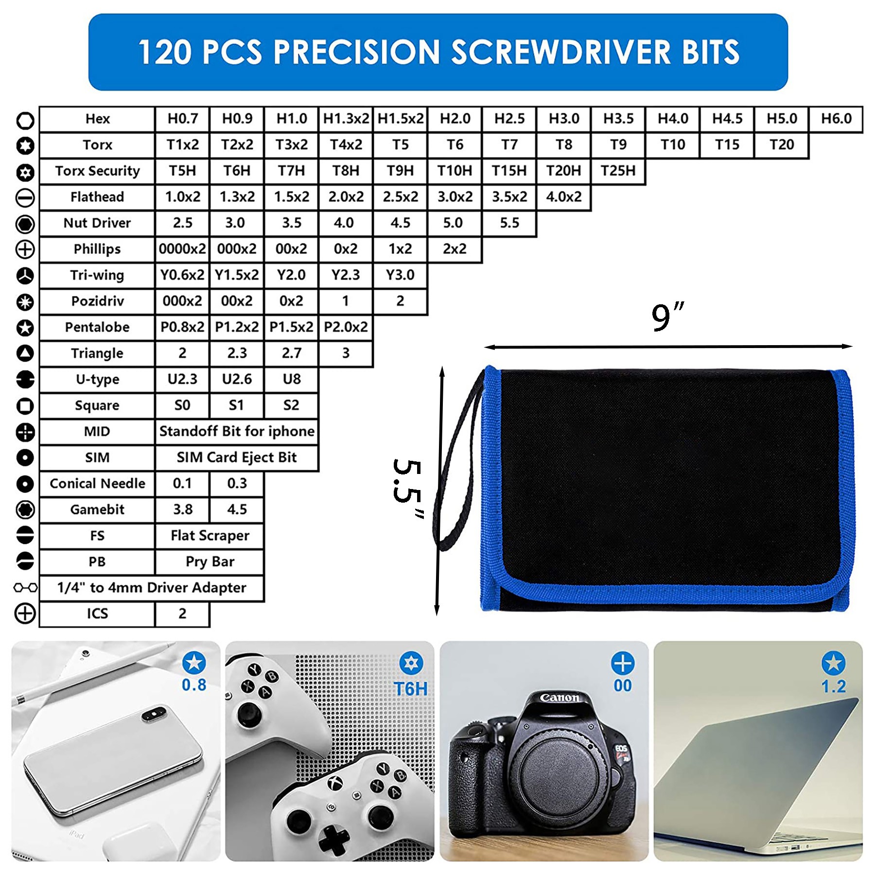 Electronics Precision Screwdriver Sets 142 Pieces Magnetic Repair Tool Kit 1