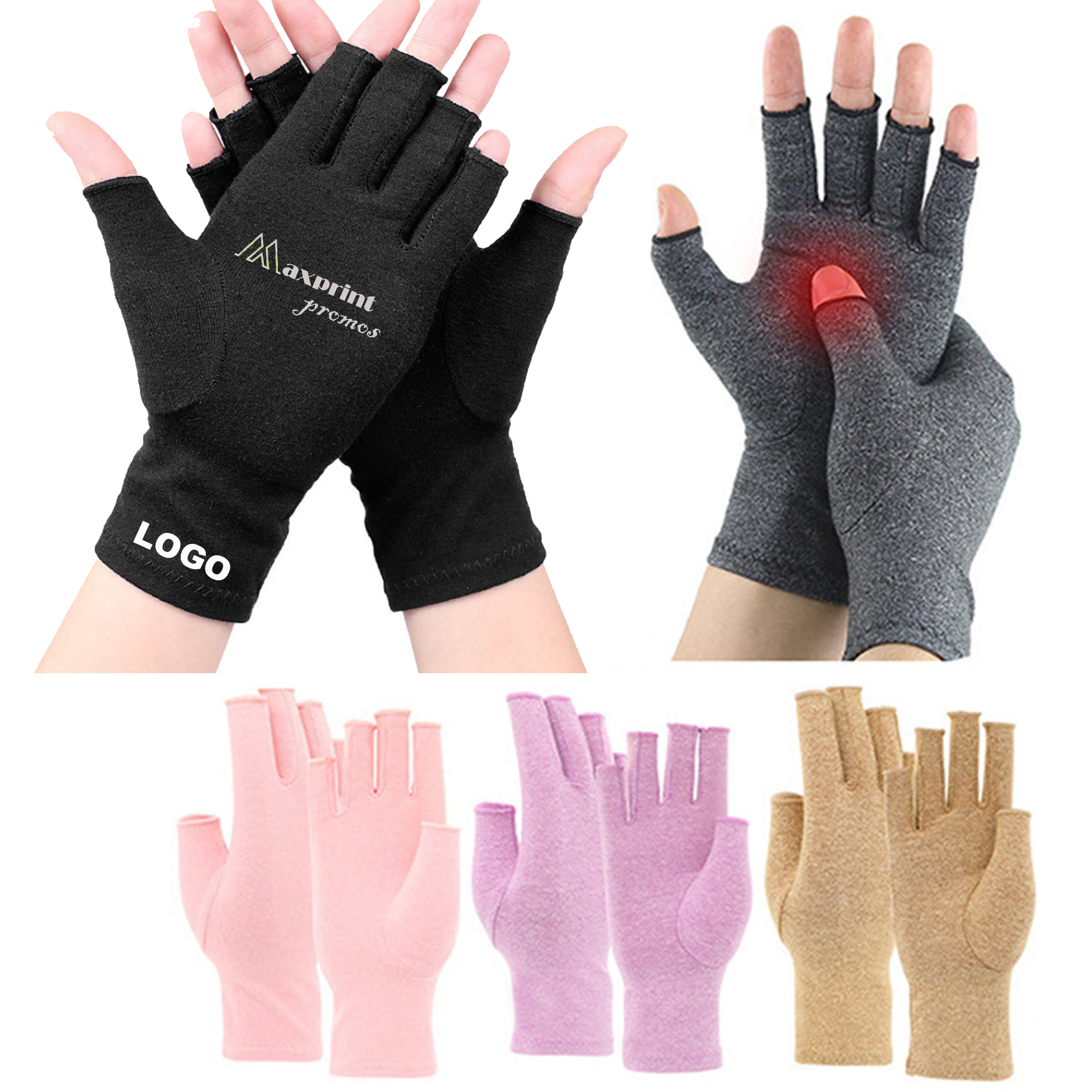 Half Finger Health Care Sports Glove 2