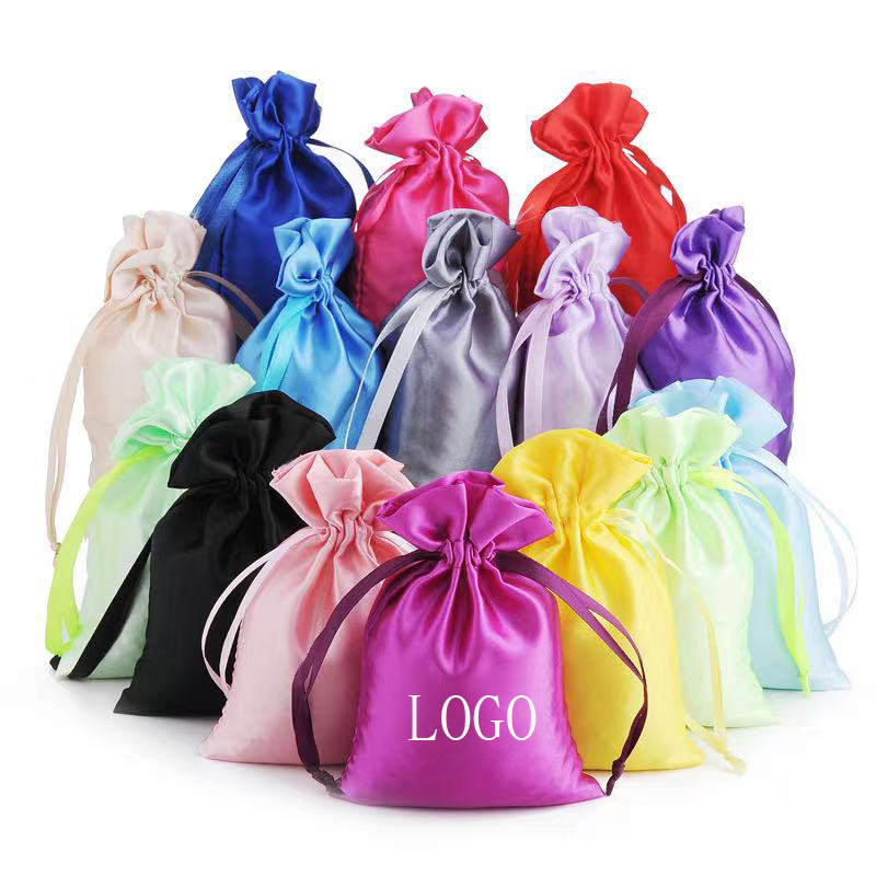 Satin Cinch Drawstring Wedding Favor Candy Gift Bag 1