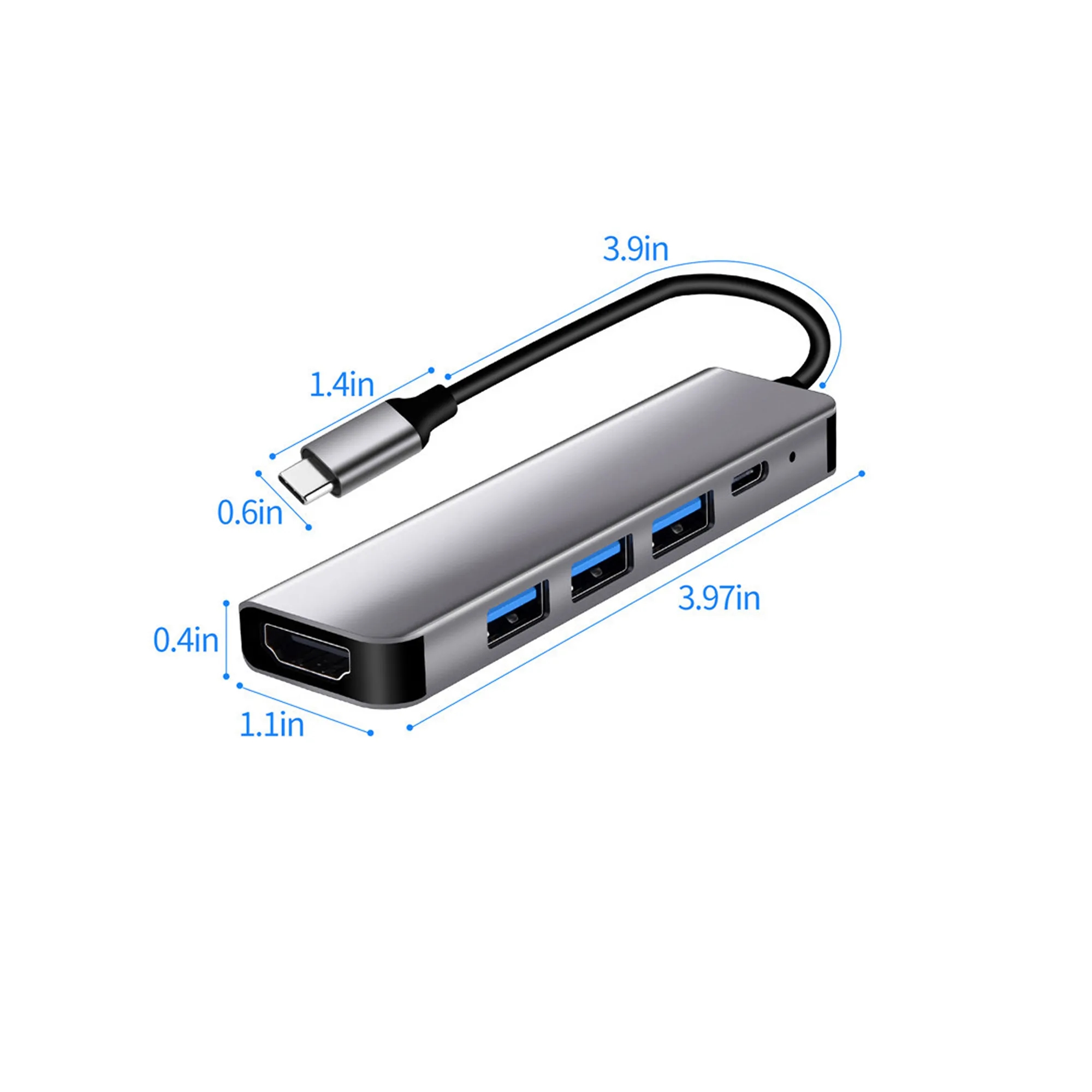 TYPC (USB-C) Docking Station 5-In-1 MOQ 50 PCS 2