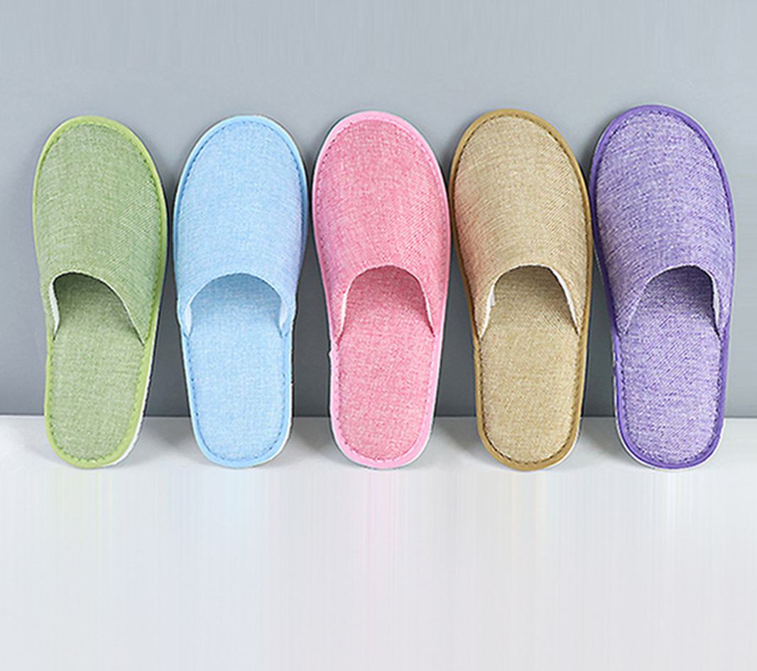 Disposable linen slippers 1