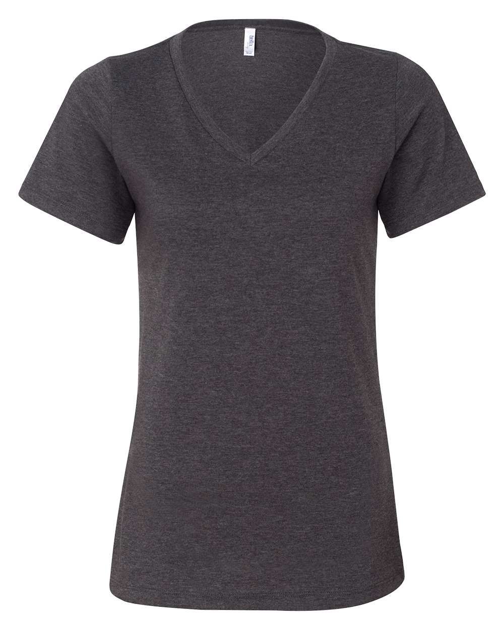 Women's Relaxed Heather CVC V-Neck Tee - 6405CVC 74