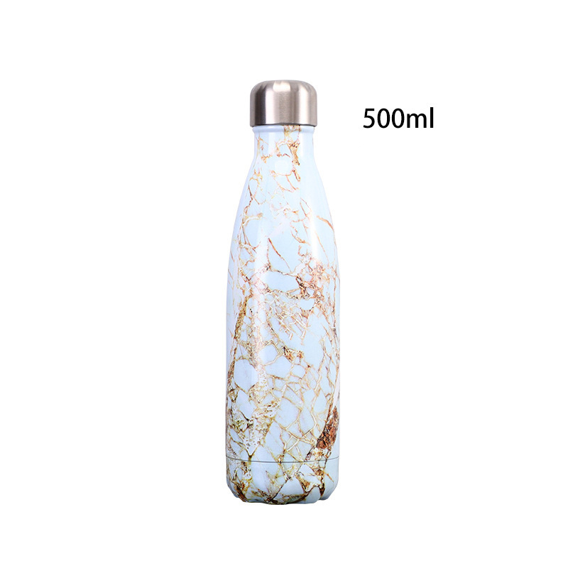 17Oz Marble Insulated Sports Water Bottles Flasks 8
