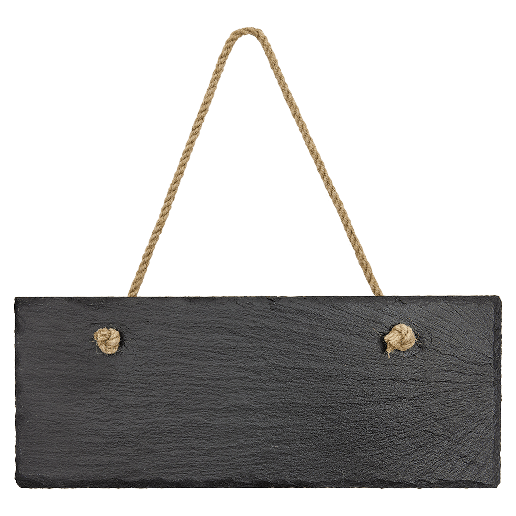 10" x 4" Rectangle Slate Decor with Hanger String 1