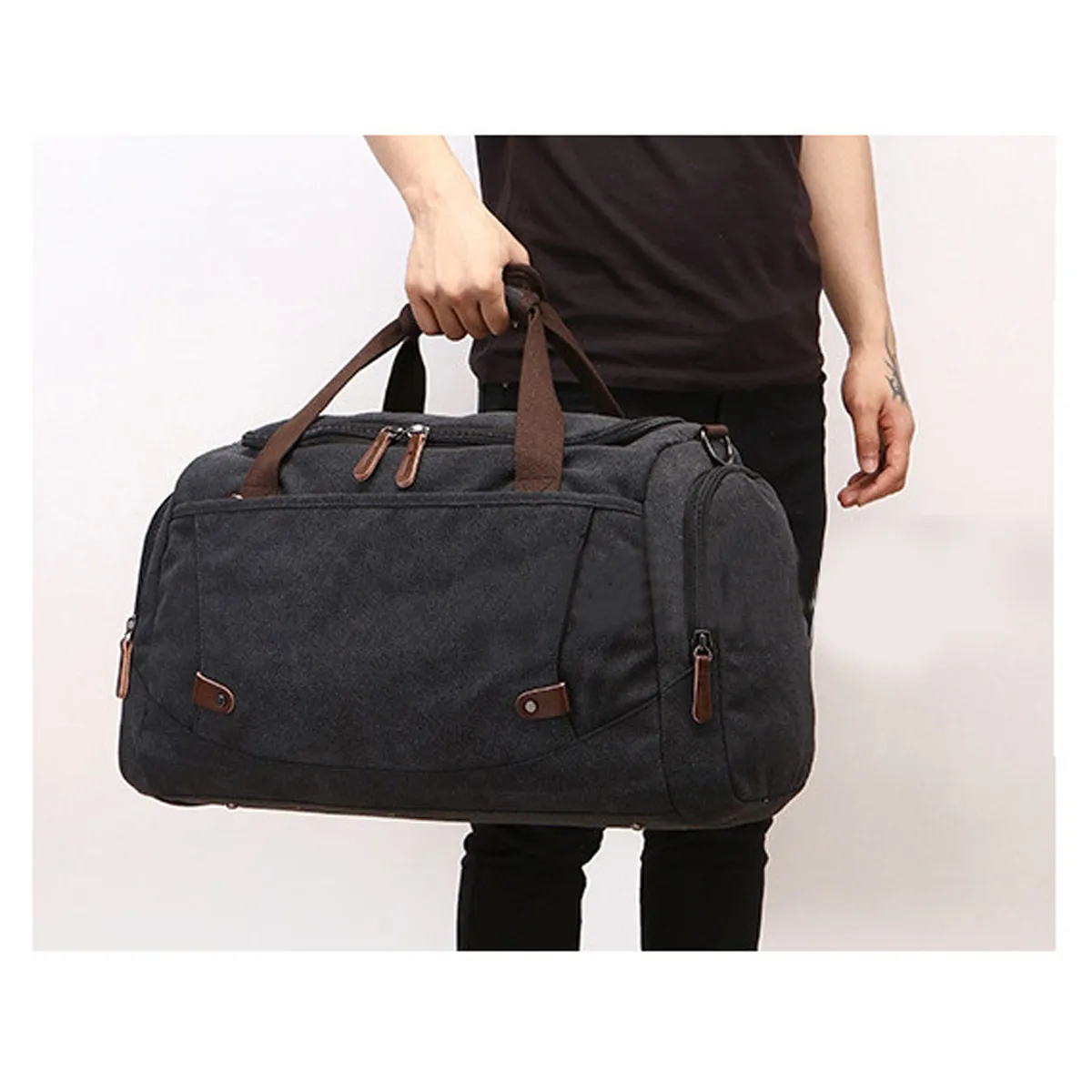 Overnight Compartment Duffel Weekend Travel Bags for Men 6