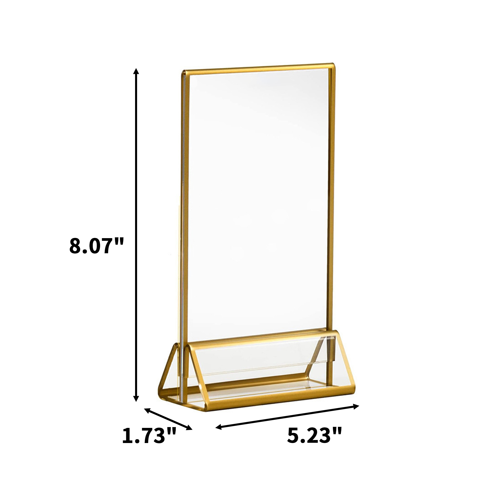 Clear Dual Display Upright Panel Stand 4
