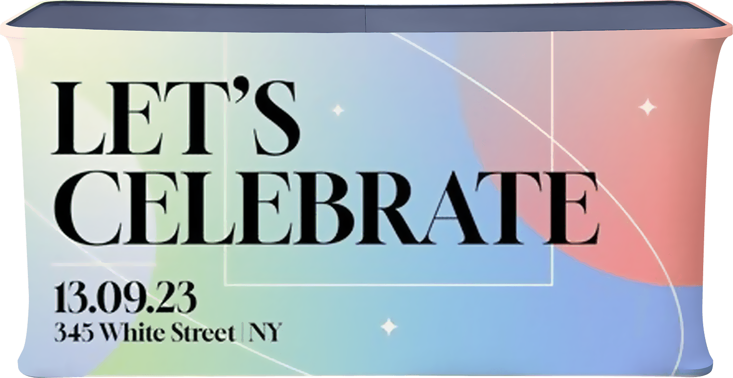 76"w x 37"h Folding Display Counter 1