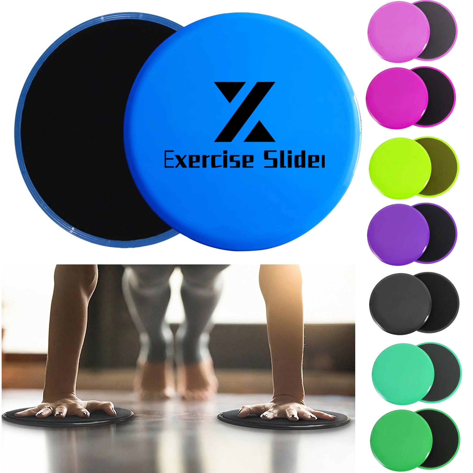 Fitness Core Sliders, custom sports ball with logo imprint 2