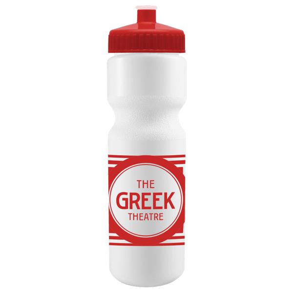 Cyclo-Cross 28oz Bike Bottle - White w/Push-Pull Lid 46