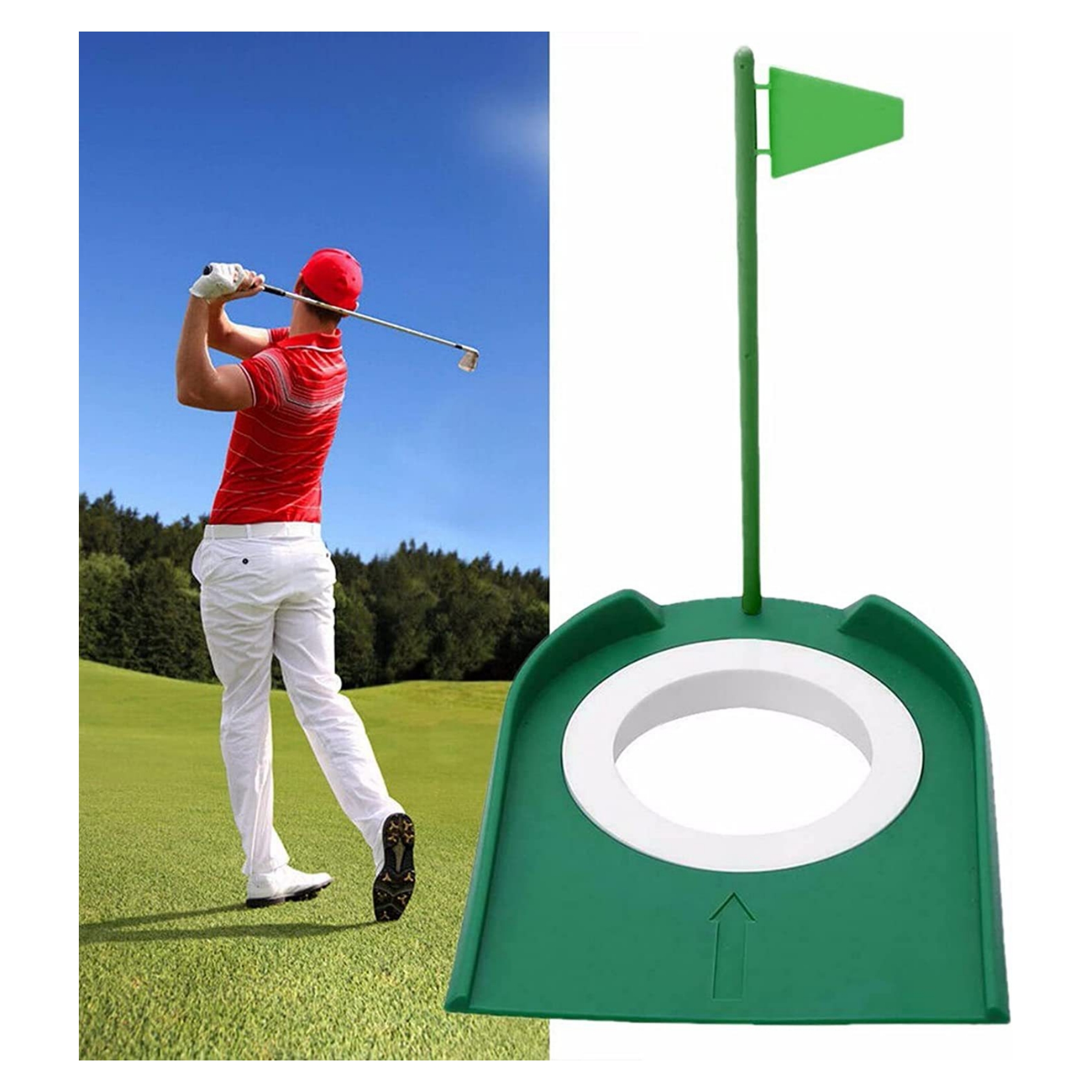 Golf Putting Cup and Flag 2