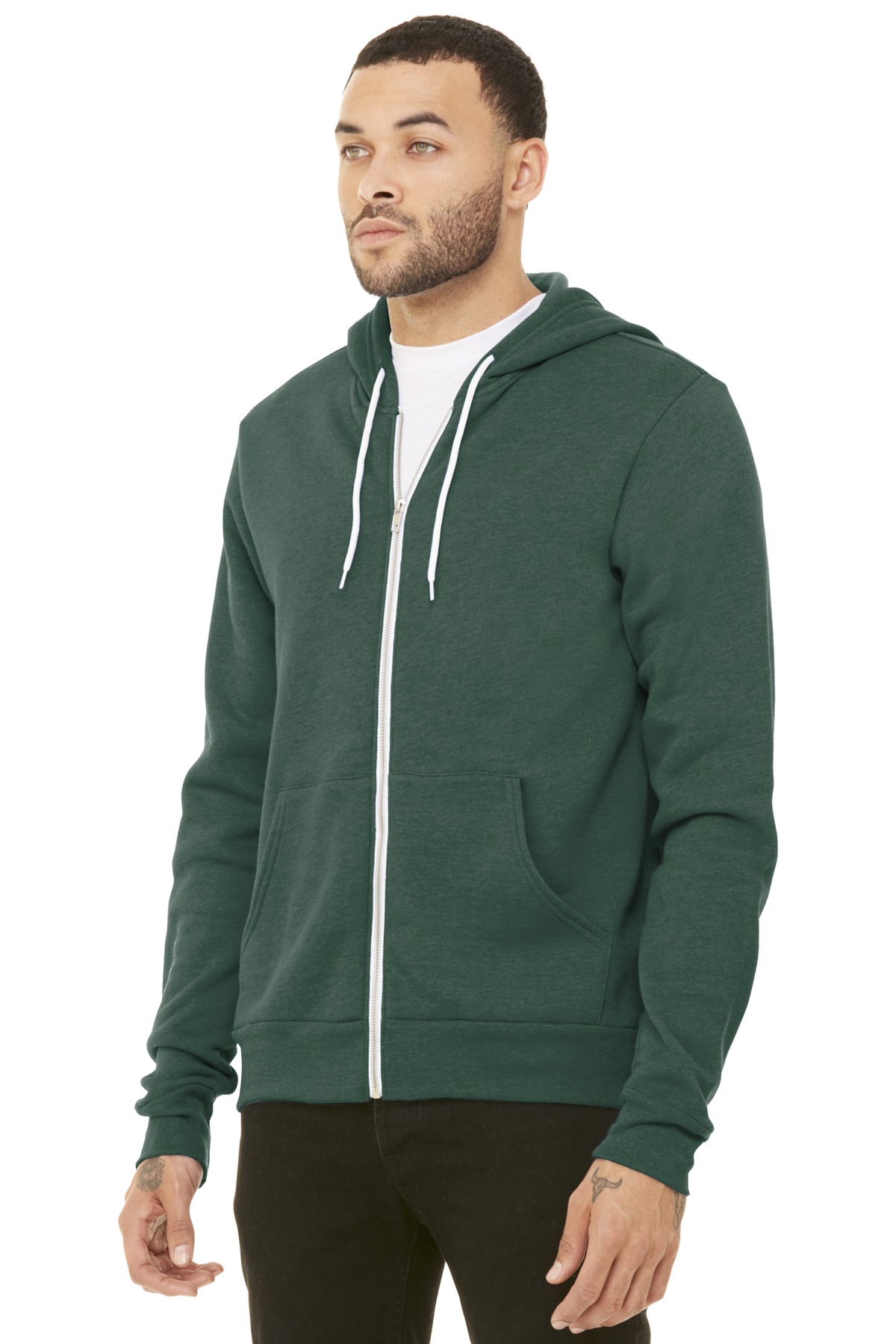 BELLA+CANVAS® Unisex Sponge Fleece Full-Zip Hoodie 43