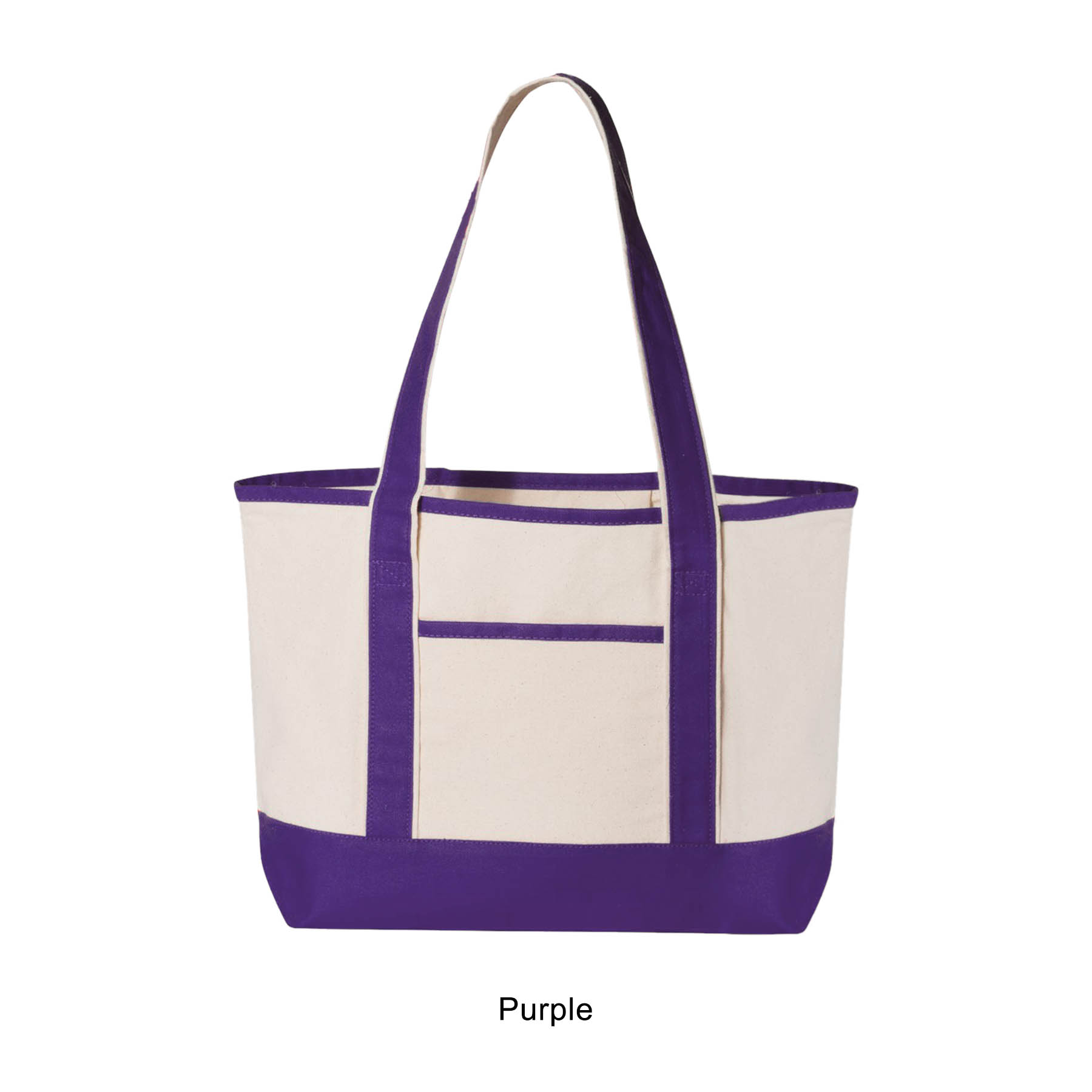12 oz. Small Heavy Canvas Deluxe Pocket Tote Bag_R116BT 13