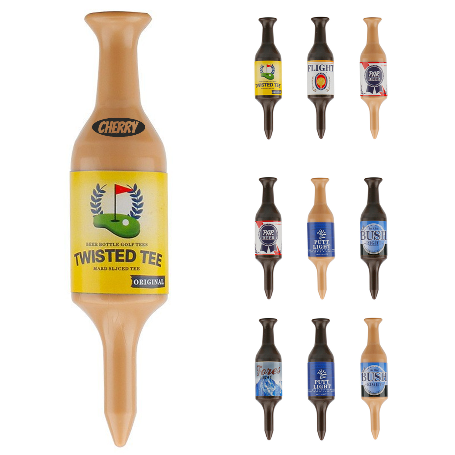Mini Beer Bottle ABS Golf Tee 2