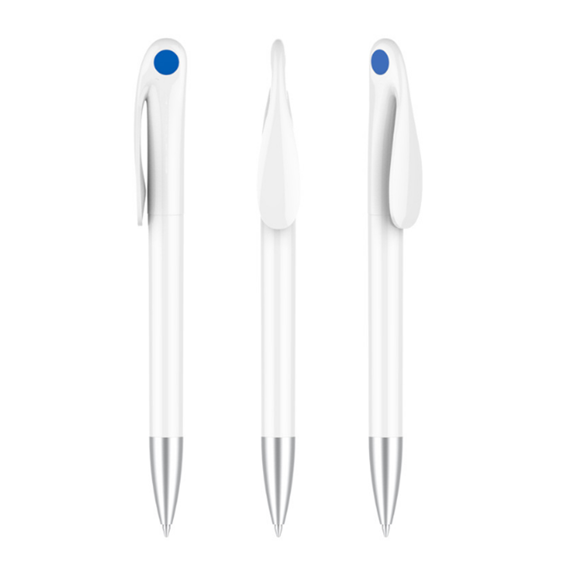 Durable Clip Plastic Black Ballpoint Pen 18