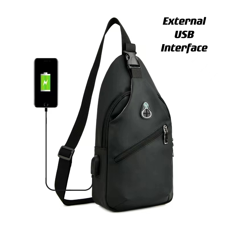 Customizable Chest Bag With External USB Charging Port 9