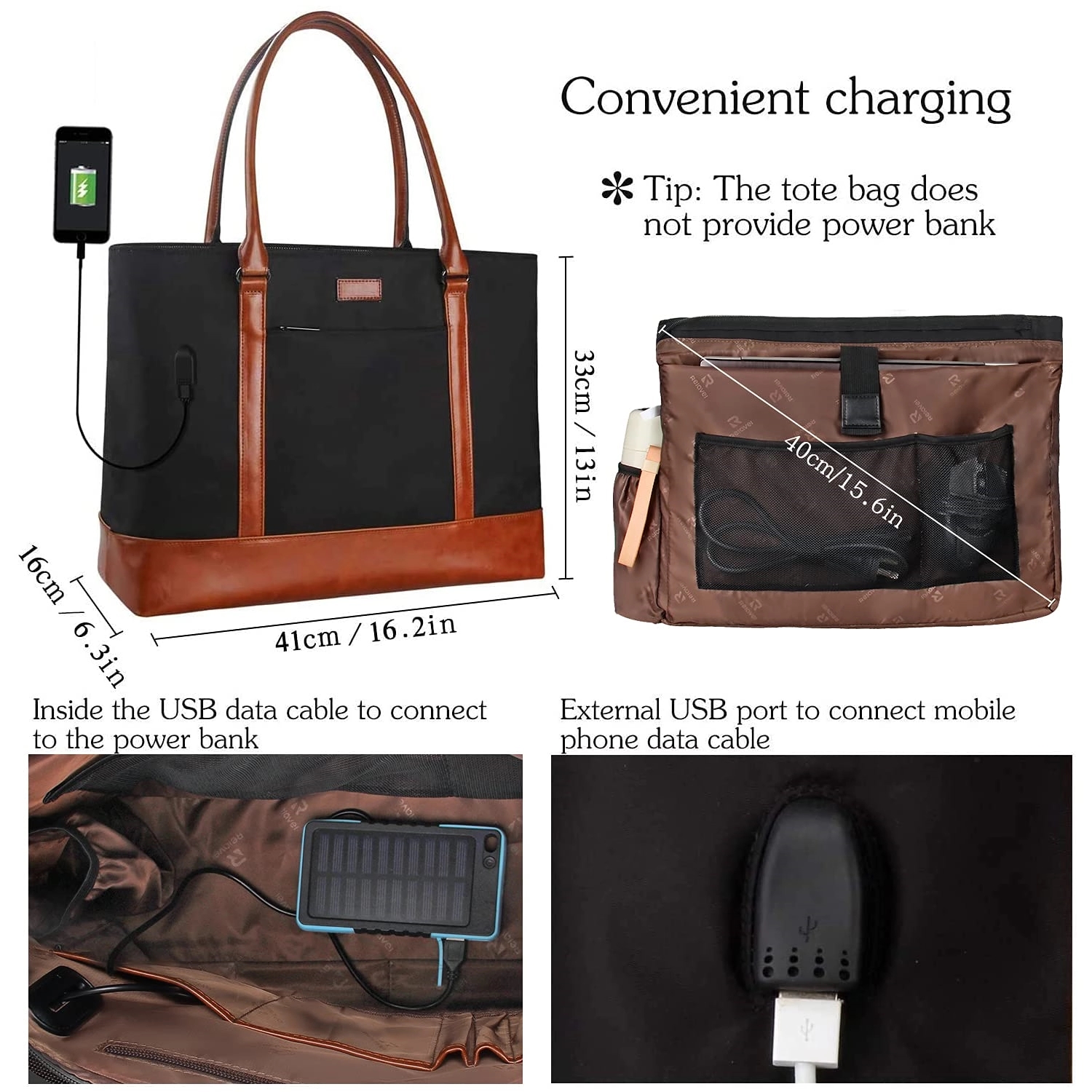 Laptop Tote Bag Usb Teacher 2