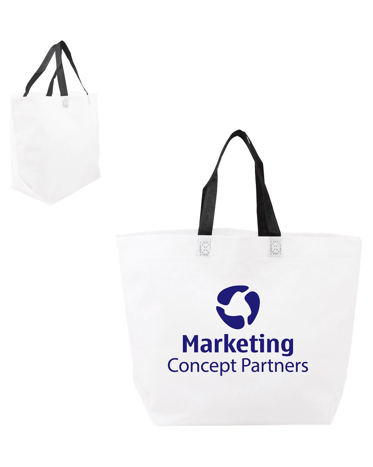 Two-Tone Heat Sealed Non-Woven Tote Bag 1