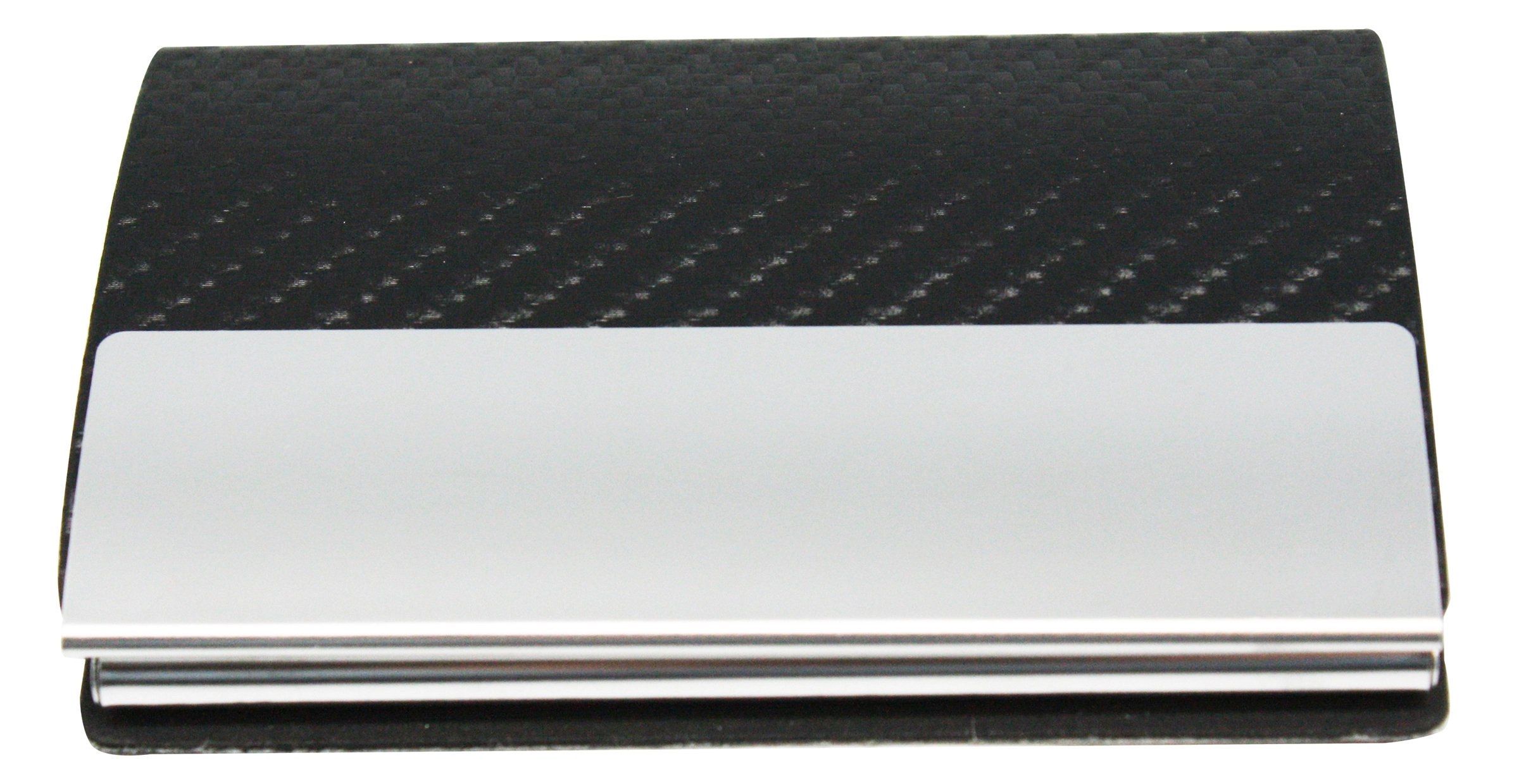 Faux Leather Stainless Steel Business Card Case & Holder 4