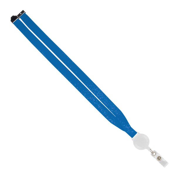 IMPORT 3/4" Polyester Lanyard with Retractable Badge Reel and IPH7 back of neck convenience release. 90