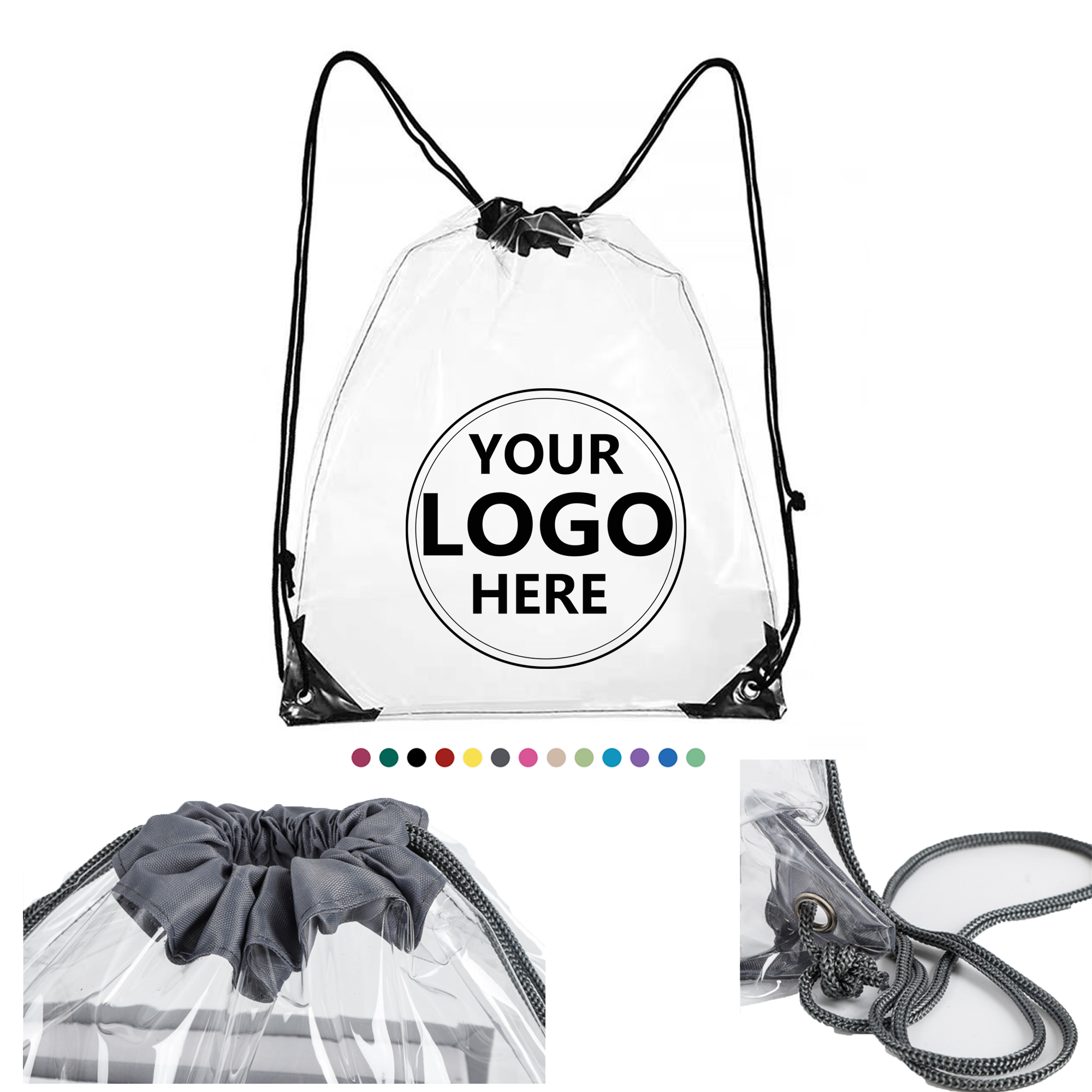 Water-Resistant Material Drawstring Bag 2