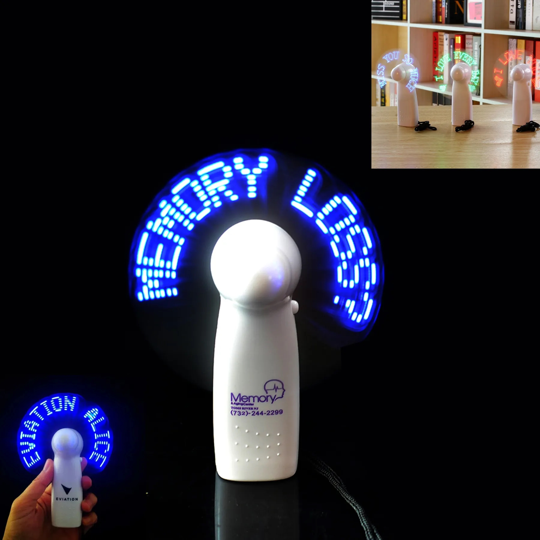 Custom LED Message Handheld Fan 4
