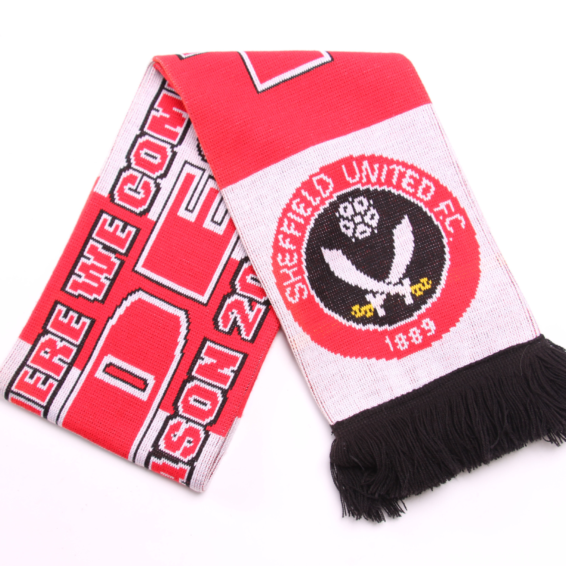 Custom stadium Knitted Double-Sided Winter Sports Scarf 2