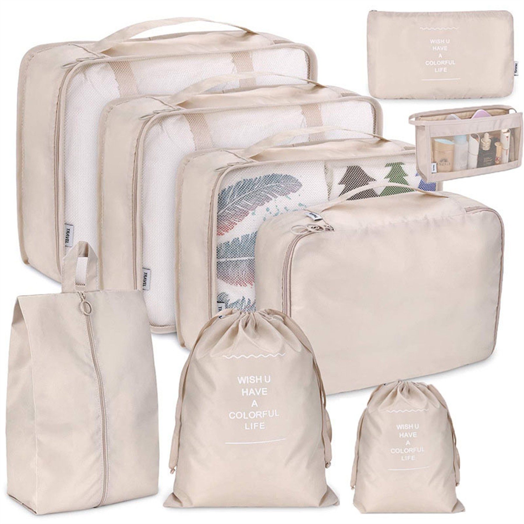 9 Sets Travel Packing Cubes 5